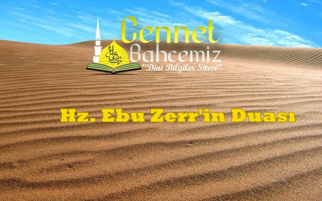 Hz. Ebu Zerr’in Duası