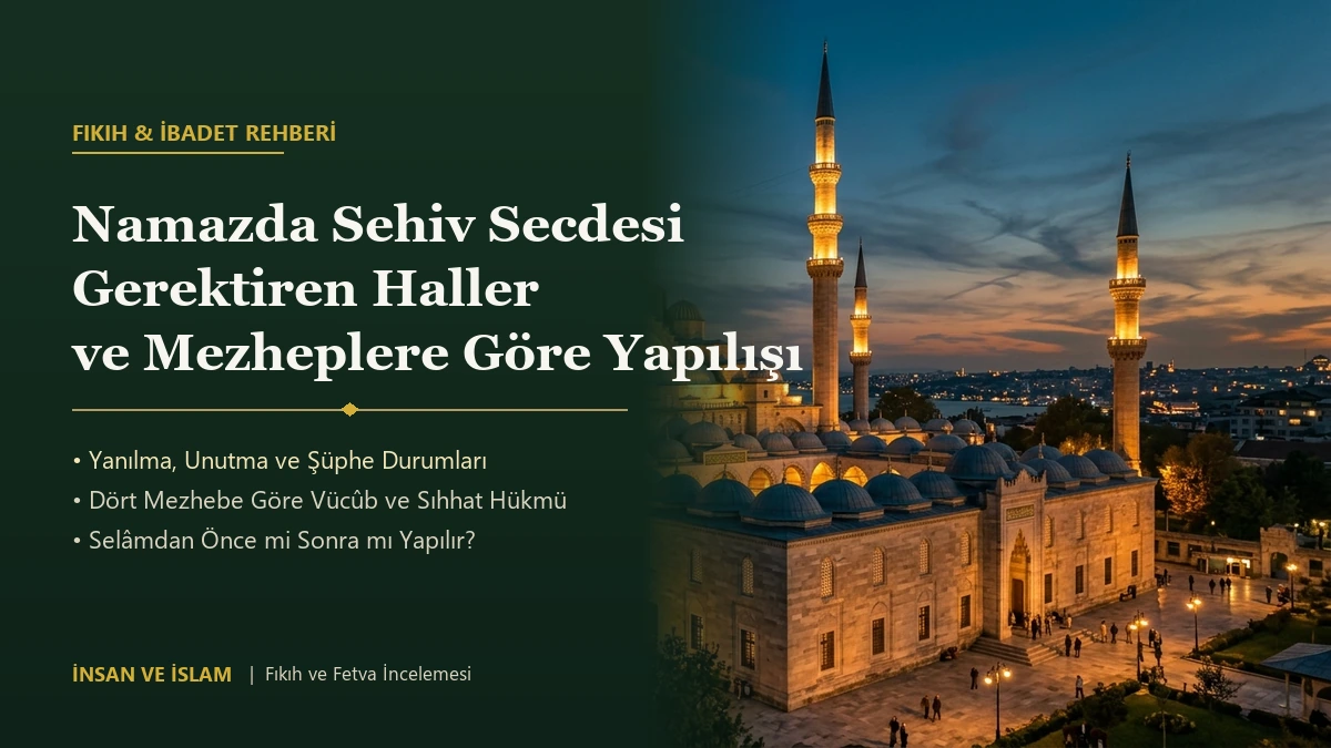 Namazda Sehiv Secdesi Gerektiren Haller ve Dört Mezhebe Göre Yapılışı Rehberi
