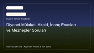 Diyanet Mülakatı Akaid, İnanç Esasları ve Mezhepler Soruları