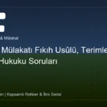 Diyanet Mülakatı Fıkıh Usûlü, Terimler ve Aile Hukuku Soruları